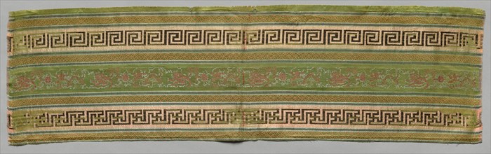 Fragment, 1800s. China, 19th century. Silk; overall: 71.1 x 19.1 cm (28 x 7 1/2 in.)