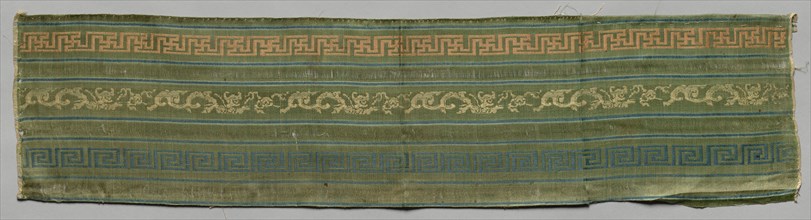 Border, 1800s. China, 19th century. Silk; overall: 71.1 x 19 cm (28 x 7 1/2 in.).