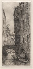 Etchings of Venice: Ponte del Pistor, Venice, 1880. Otto H. Bacher (American, 1856-1909). Etching