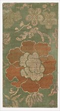 Textile Fragment, 1800s. Japan, 19th century. Silk, metallic thread; average: 16.2 x 8.6 cm (6 3/8