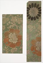 Textile Fragments, 1800s. Japan, 19th century. Silk, metallic thread; average: 16.2 x 8.6 cm (6 3/8