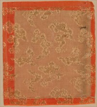 Textile Fragment, 1800s. Japan, 19th century. Silk, metallic thread; average: 14 x 12.1 cm (5 1/2 x