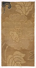 Textile Fragment, 1800s. Japan, 19th century. Silk, metallic thread; average: 20 x 10.2 cm (7 7/8 x