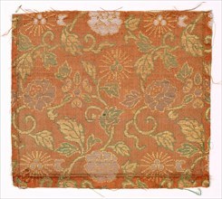 Textile Fragment, 1800s. Japan, 19th century. Silk; average: 15.3 x 12.7 cm (6 x 5 in.)