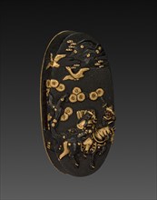 Kashira, 1700-1850. Japan, Tokugawa period. Shakudo; average: 3.7 x 1.8 cm (1 7/16 x 11/16 in.).