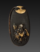 Kashira, 1700-1850. Japan, Tokugawa period. Shakudo; average: 3.5 x 2 cm (1 3/8 x 13/16 in.).
