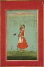 Aurangzeb, c. 1770. India, Mughal Dynasty (1526-1756). Color on paper; overall: 23.5 x 14.9 cm (9