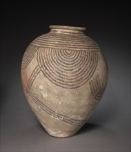 Decorated Jar with Rope Pattern, 4000-3000 BC. Egypt, Predynastic Period,Naqada IId Period. Marl