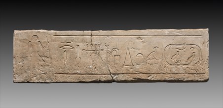Lintel of Neferi, 2311-2140 BC. Egypt, Giza,, western cemetery, excavations of Montague Ballard,