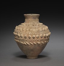 Barbotine Vase, 1st to 2nd Centuries AD. Egypt, Roman Empire. Marl clay ware; diameter: 11.7 cm (4