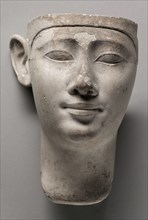 Votive Head of a King, 305-246 BC. Egypt, Early Ptolemaic Dynasty, probably reign of Ptolemy II.