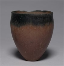Black-Topped Beaker, 4500-3000 BC. Egypt, Predynastic Period, Naqada I-IIb period. Nile silt