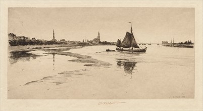 Arnheim on the Rhine, 1888. Charles Adams Platt (American, 1861-1933). Etching