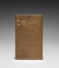 Medallion: Jeanne d'Arc (reverse). Daniel Dupuis (French, 1819-1899). Bronze; overall: 6.7 x 4.2 cm