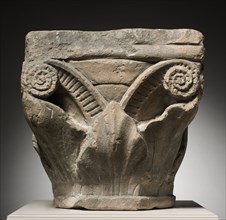 Capital, 700s-800s. Italy, Migration period, 8th-9th Century. Marble; overall: 33 x 33.7 x 33.7 cm