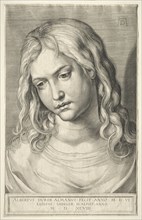 Female Head. Aegidius Sadeler (Flemish, c. 1570-1629). Engraving