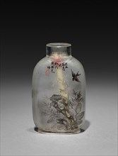 Snuff Bottle, 1644-1912. China, Qing dynasty (1644-1911). Glass; overall: 7 cm (2 3/4 in.).
