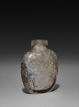 Snuff Bottle, 1644-1912. China, Qing dynasty (1644-1911). Glass; overall: 6.8 cm (2 11/16 in.).