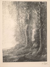 Landscape (Paysage). Alphonse Legros (French, 1837-1911). Etching