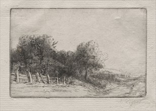 Landscape (Un Paysage). Alphonse Legros (French, 1837-1911). Etching