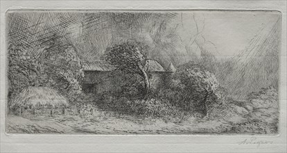 Chailli:  effet d'orage. Alphonse Legros (French, 1837-1911). Etching