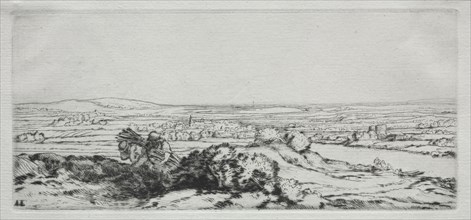 Valley of the Dunes (La Vallee des Dunes). Alphonse Legros (French, 1837-1911). Etching
