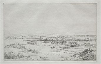 The Meadow near the Lake (La Plaine Près Du Lac). Alphonse Legros (French, 1837-1911). Etching