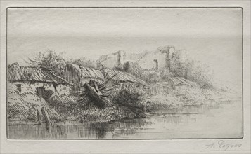 Deserted Village. Alphonse Legros (French, 1837-1911). Etching