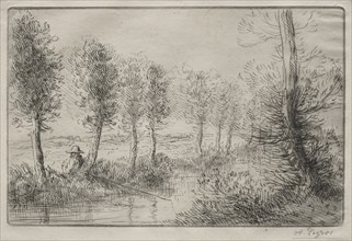 Near the Mill. Alphonse Legros (French, 1837-1911). Etching