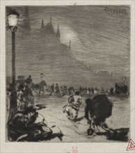 Au Coin du Pont-aux-Doubles. Auguste Louis Lepère (French, 1849-1918). Etching