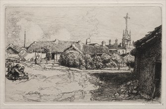 Le Calvaire, St. Jean-de-Mont, 1909. Auguste Louis Lepère (French, 1849-1918). Etching