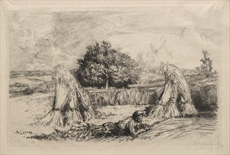 Javelles de Seigle, Crèvecoeur, 1915. Auguste Louis Lepère (French, 1849-1918). Etching