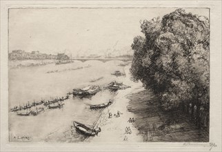 La Seine au Pont Nationale, 1914. Auguste Louis Lepère (French, 1849-1918). Etching