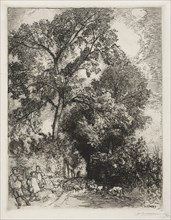 Le Retour du Troupeau, Crèvecoeur, 1913. Auguste Louis Lepère (French, 1849-1918). Etching