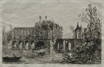 Château de Chenonceau. Maxime Lalanne (French, 1827-1886). Etching