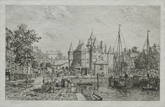 Le Haag à Amsterdam. Maxime Lalanne (French, 1827-1886). Etching