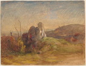 Landscape, 1870-1884. François-Auguste Ravier (French, 1814-1895). Watercolor and gouache with