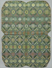 Textile Fragment, 1800s. Japan, 19th century. Plain compound satin; silk; overall: 55.9 x 73.7 cm