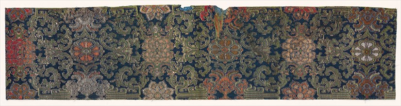 Textile Fragment, 1800s. Japan, 19th century. Silk; average: 51.1 x 12.1 cm (20 1/8 x 4 3/4 in.).