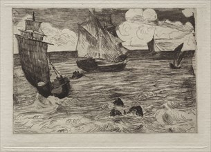 Marine. Edouard Manet (French, 1832-1883). Etching