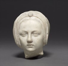 Head of a Woman, c. 1500-1525. Circle of Michel Colombe (French, c. 1430-c. 1513). Marble; overall: