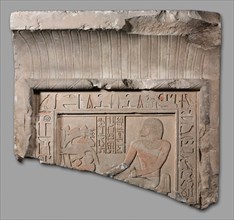 Stele of Shemai, c. 1960-1916 BC. Egypt, Aswan, Qubbet el-Hawa, excavations of Lady William Cecil,