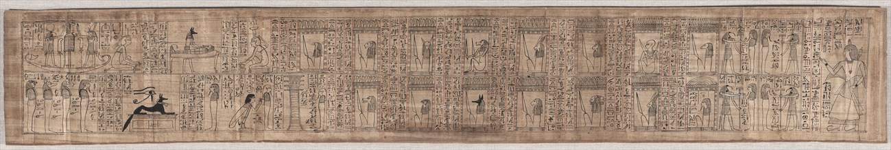 Book of the Dead of Hori, c. 1969-945 BC. Egypt, New Kingdom, Dynasty 21. Papyrus; overall: 23 cm