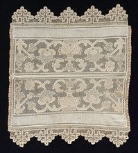 Joined Borders with Floral Motifs, 19th century. Russia, 19th century. Needle lace, machine-made