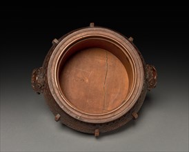 Tripod with Cover, late 1700s. China, Qing dynasty (1644-1911). Carved wood; diameter: 12 cm (4 3/4