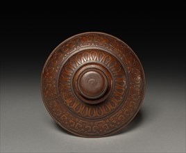 Tripod with Cover (lid), late 1700s. China, Qing dynasty (1644-1911). Carved wood; diameter: 12 cm