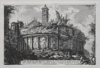 Veduta dell'avanzo dell'Anfiteatro Castranse. Giovanni Battista Piranesi (Italian, 1720-1778).