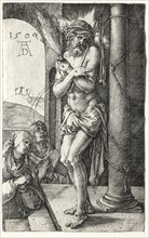 Man of Sorrows by the Column, 1509. Albrecht Dürer (German, 1471-1528). Engraving