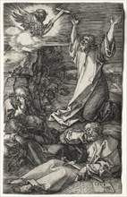 Christ on the Mount of Olives, 1508. Albrecht Dürer (German, 1471-1528). Engraving