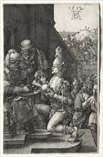Pilate Washing His Hands, 1512. Albrecht Dürer (German, 1471-1528). Engraving